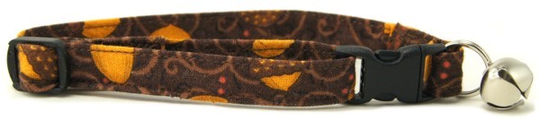 Acorn Swirls Cat Collar