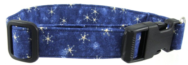 Denim Stars Dog Collar