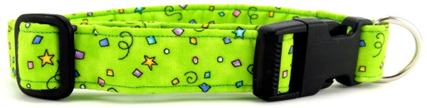 Lime Green Celebration Dog Collar