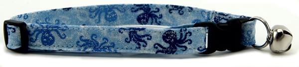 Blue Octopus  Cat Collar