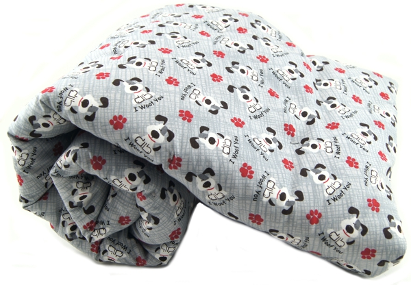 I Woof You Grey Pet Blanket