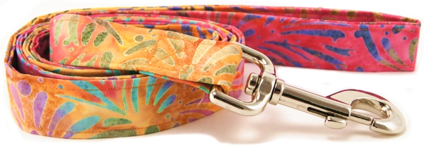Rainbow Batik Dog Leash