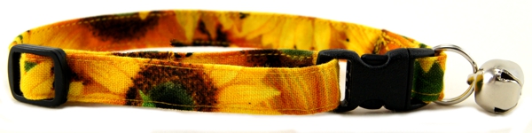 Sunny Sunflowers Cat Collar