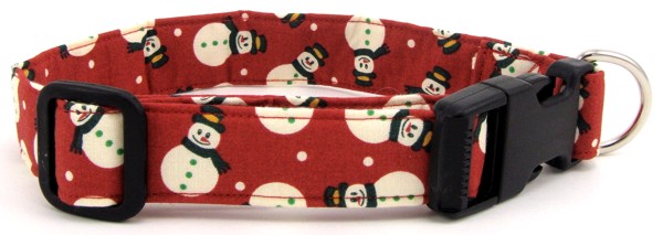 Happy Snowmen Dog Collar