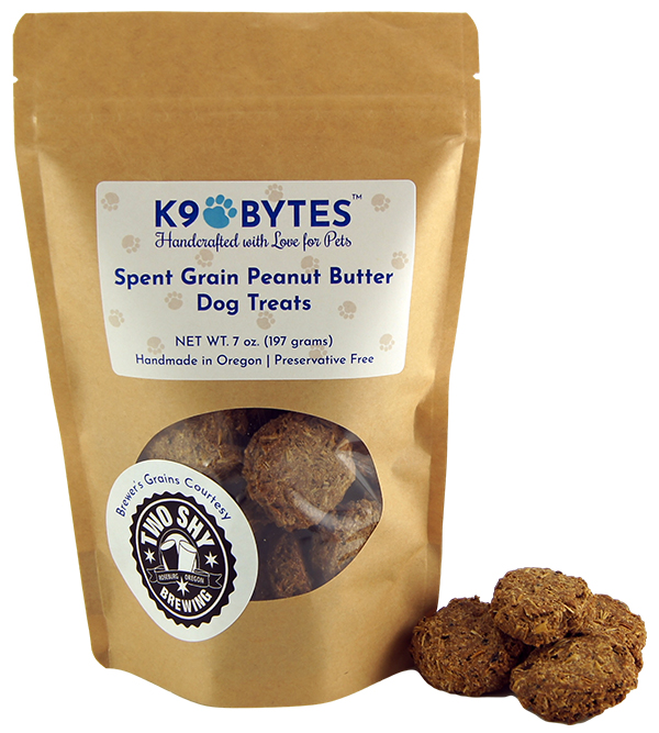 Homemade Spent Grain Peanut Butter Dog Treats