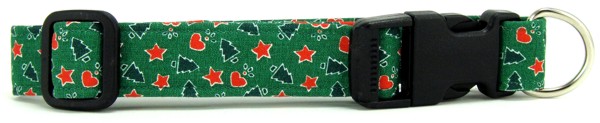 Trees, Stars & Hearts Dog Collar