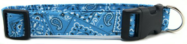 Turquoise Bandana Dog Collar